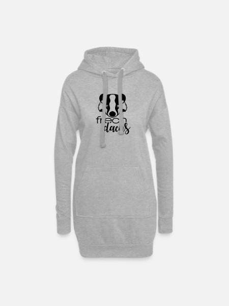 Frechdachs - Hoodie-Kleid - Grau meliert
