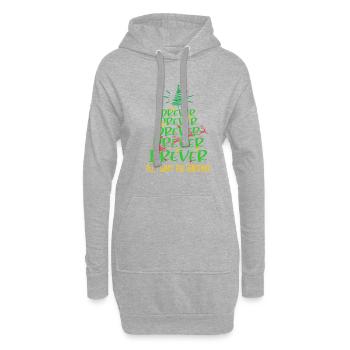 Drever Hund Weihnachten Hunderasse - Hoodie-Kleid - Grau meliert - Vorne