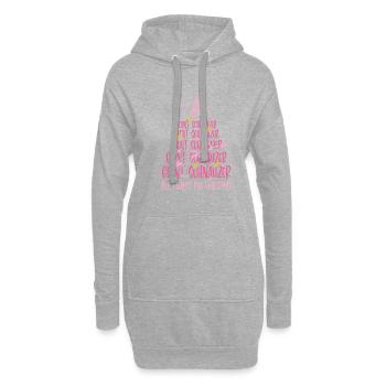 Riesenschnauzer Hund Weihnachten Hunderasse - Hoodie-Kleid - Grau meliert - Vorne