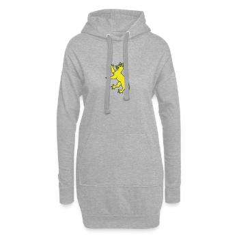 Biberacher Wappen - Hoodie-Kleid - Grau meliert - Vorne