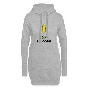 einrad einradfahren unicycle-memes - Hoodie-Kleid - Grau meliert - Vorne