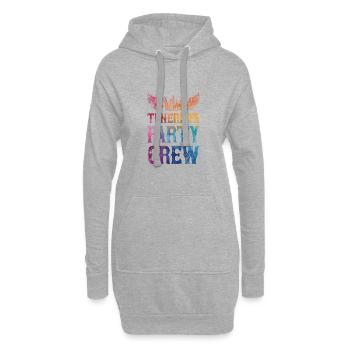 Teneriffa Party Crew Spruch - Hoodie-Kleid - Grau meliert - Vorne