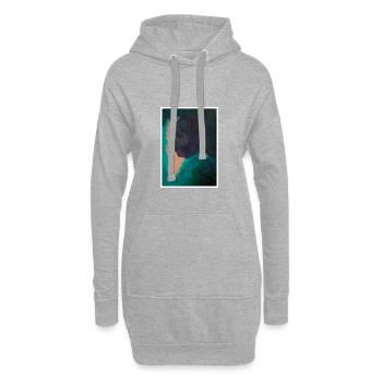 Reproduction d'art originale "héritier" - Sweat-shirt à capuche long Femme - gris chiné - Devant