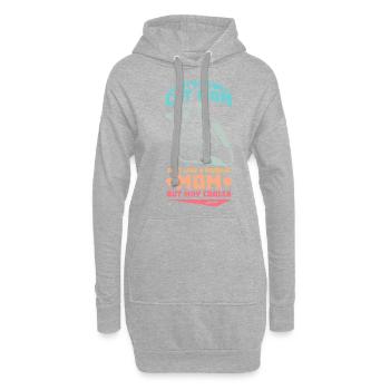 beste Katzenmama Katzendame Katzenbesitzer Geschen - Hoodie-Kleid - Grau meliert - Vorne