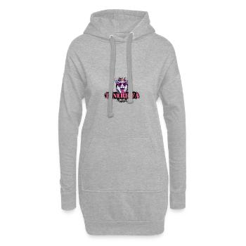 Teneriffa 2025 Alpaka - Hoodie-Kleid - Grau meliert - Vorne