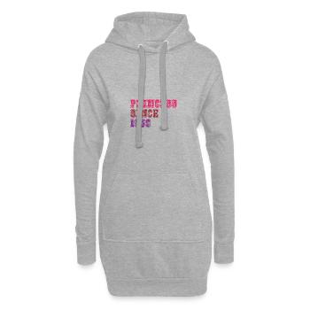 1959 Geburtstag Prinzessin - Hoodie-Kleid - Grau meliert - Vorne