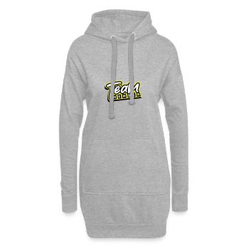 Team Mitglied - Hoodie-Kleid - Grau meliert - Vorne