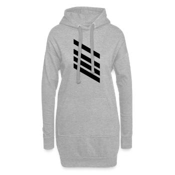 Stabsgefreiter Dienstgrad - Hoodie-Kleid - Grau meliert - Vorne