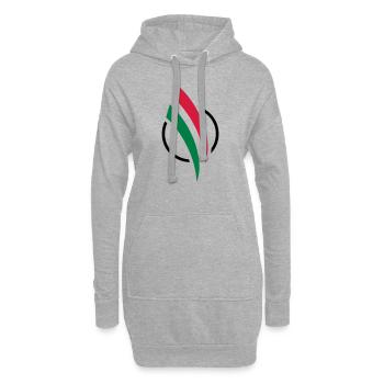 FiatWelt Signet - Hoodie-Kleid - Grau meliert - Vorne