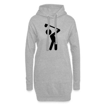 Golf - Hoodie-Kleid - Grau meliert - Vorne