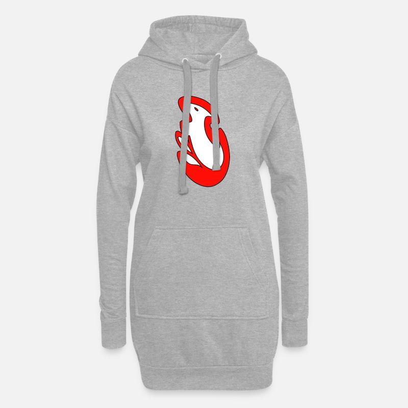 redfox - Hoodie-Kleid - Grau meliert