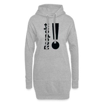 Respekt! - Hoodie-Kleid - Grau meliert - Vorne