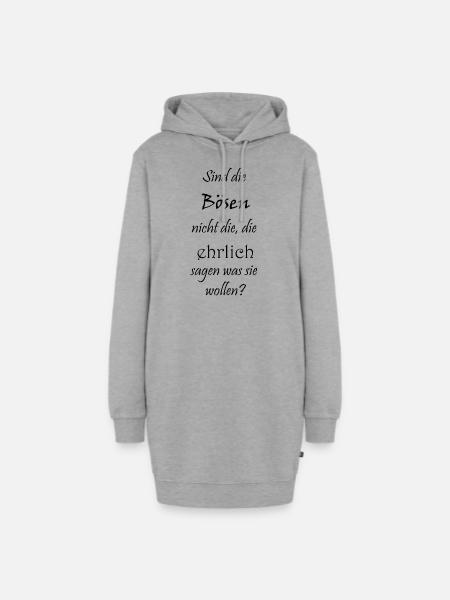 Die Bösen - Hoodie-Kleid - Grau meliert