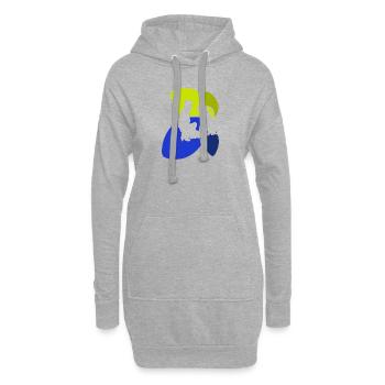 École canine Éducateur canin - Sweat-shirt à capuche long Femme - gris chiné - Devant