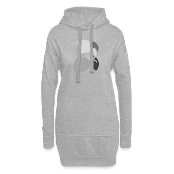 Parachutisme aérien - Sweat-shirt à capuche long Femme - gris chiné - Devant