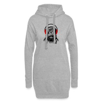 Statement - Hoodie-Kleid - Grau meliert - Vorne
