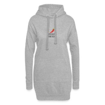 Heiße Freundin - Hoodie-Kleid - Grau meliert - Vorne