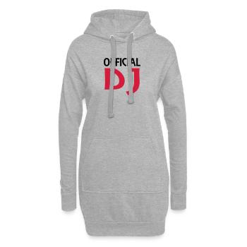 Official DJ - Hoodie-Kleid - Grau meliert - Vorne
