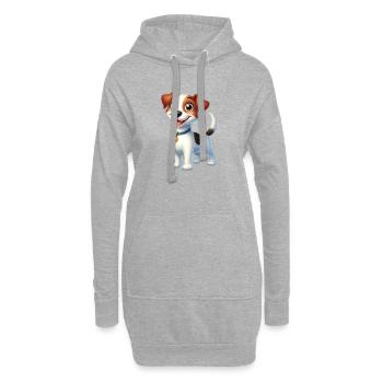 Jack Russel - Hoodie-Kleid - Grau meliert - Vorne
