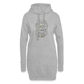 Bester Papa der Welt - Hoodie-Kleid - Grau meliert - Vorne