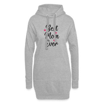 Beste Mutter aller Zeiten - Hoodie-Kleid - Grau meliert - Vorne