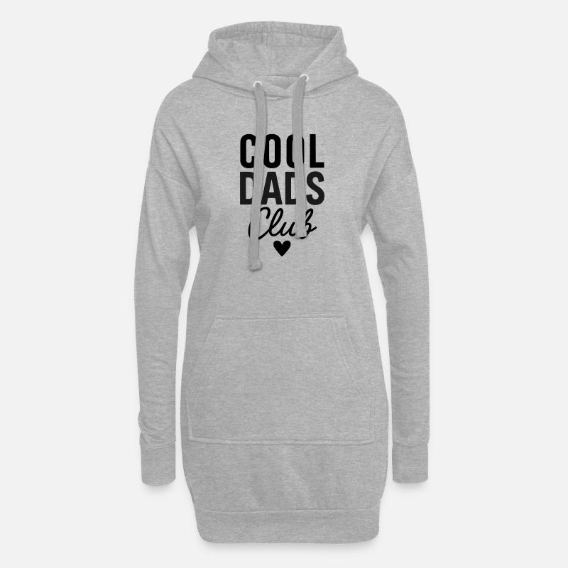 Cool Dads Club - Hoodie-Kleid - Grau meliert