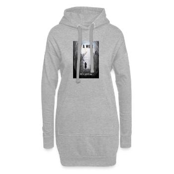 Mystische Hexe Wald Illustration Sei Hexe - Hoodie-Kleid - Grau meliert - Vorne