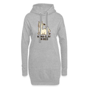 Lama Yoga - Hoodie-Kleid - Grau meliert - Vorne