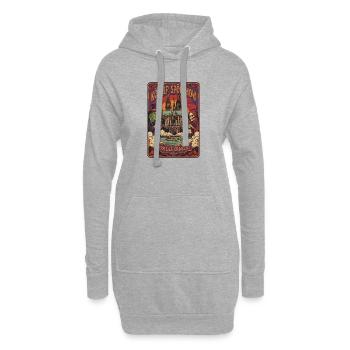 Kölner Spökshow Dom Grauen - Hoodie-Kleid - Grau meliert - Vorne