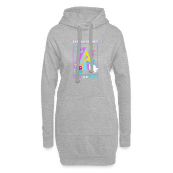 Halloween Gender Reveal - Hoodie-Kleid - Grau meliert - Vorne