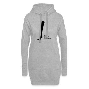Wegen Nikolaus - Hoodie-Kleid - Grau meliert - Vorne