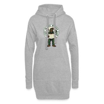 Lost in the Woods Bigfoot Club - Hoodie-Kleid - Grau meliert - Vorne