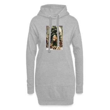 Elfin Noel: Gemütlicher Heiligabend - Hoodie-Kleid - Grau meliert - Vorne