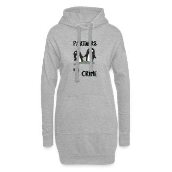 partners in crime - Hoodie-Kleid - Grau meliert - Vorne