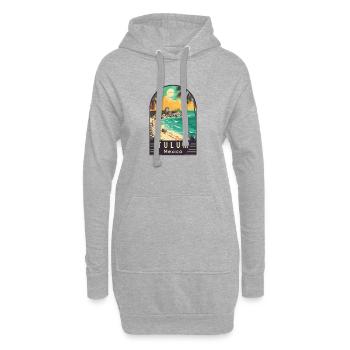 Entdecken Sie Tulum im tropischen Paradies Mexikos - Hoodie-Kleid - Grau meliert - Vorne