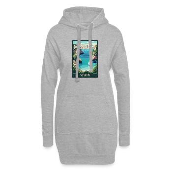 Entdecken Sie Serenity auf Menorca – Spanien - Hoodie-Kleid - Grau meliert - Vorne