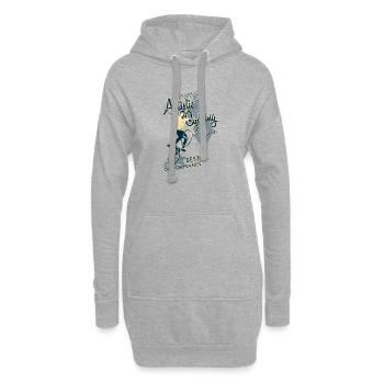 Cyclisme artistique, cyclisme artistique, vélo en salle - Sweat-shirt à capuche long Femme - gris chiné - Devant
