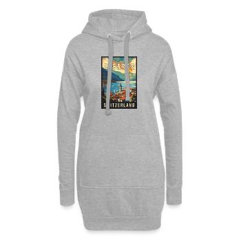 Entdecken Sie Ruhe in Locarno – Schweiz - Hoodie-Kleid - Grau meliert - Vorne