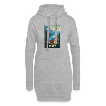 Erleben Sie die Schönheit des Gardasees in Italien - Hoodie-Kleid - Grau meliert - Vorne