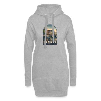 Erkunden Sie Rennes in Frankreich – eine charmante französische Stadt - Hoodie-Kleid - Grau meliert - Vorne