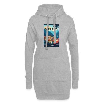 Entdecken Sie das atemberaubende Merano in Italien - Hoodie-Kleid - Grau meliert - Vorne