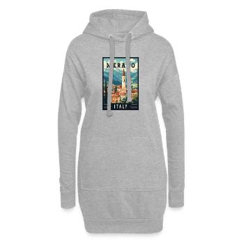 Vivez le Merano à couper le souffle en Italie - Sweat-shirt à capuche long Femme - gris chiné - Devant