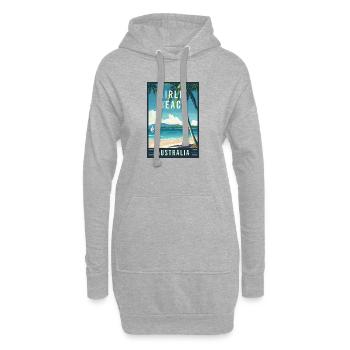 Erleben Sie den Tropical Airlie Beach in Australien - Hoodie-Kleid - Grau meliert - Vorne
