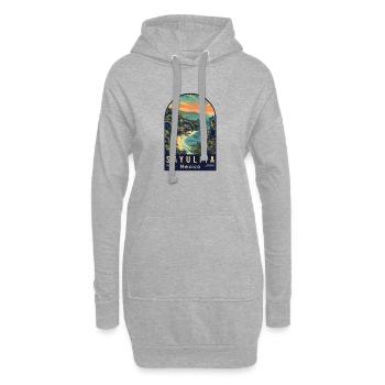 Erkunden Sie Sayulita Mexiko – Reisekunst - Hoodie-Kleid - Grau meliert - Vorne