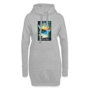 Explore Tropical Manuel Antonio in Costa Rica - Hoodie Dress - heather grey - Front