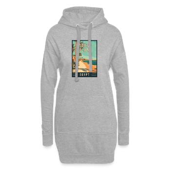 Découvrez le paradis de la mer Rouge Marsa Alam en Égypte - Sweat-shirt à capuche long Femme - gris chiné - Devant