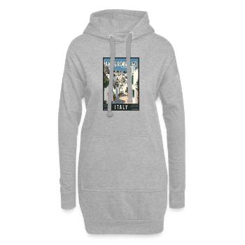 Erleben Sie Alberobellos Trulli-Magie in Italien - Hoodie-Kleid - Grau meliert - Vorne