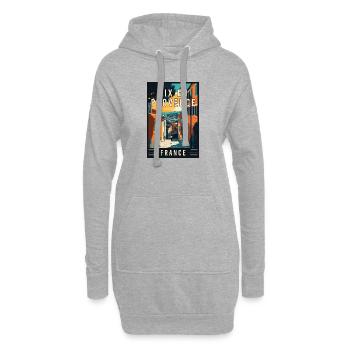 Explore Charming Aix-en-Provence in France - Hoodie Dress - heather grey - Front