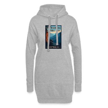 Entdecken Sie den Blue Mountains Nationalpark in Australien - Hoodie-Kleid - Grau meliert - Vorne