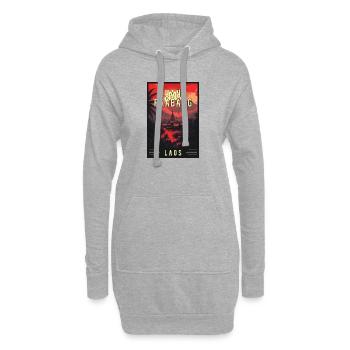 Erleben Sie das tropische Juwel Luang Prabang in Laos - Hoodie-Kleid - Grau meliert - Vorne